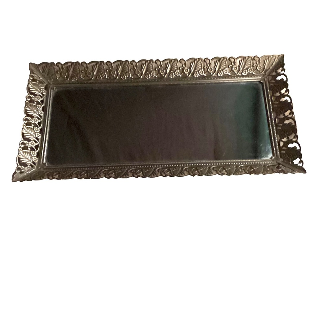 Vintage Gold Rim Vanity Mirror